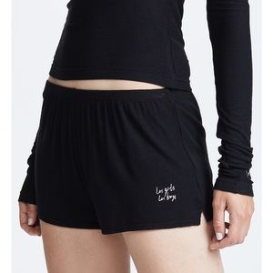 Les Girls, Les Boys fine rib shorts